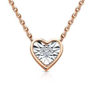 Золотая подвеска с бриллиантами природными