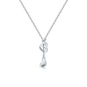 Серебряное шейное украшение с бриллиантами природными