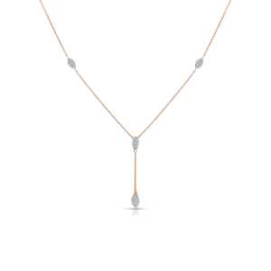 Золотое шейное украшение с бриллиантами природными