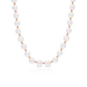 Золотое шейное украшение с жемчугом