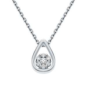 Золотая подвеска с бриллиантами природными