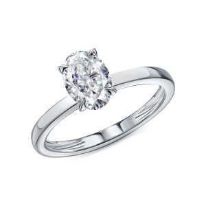 Золотое кольцо с бриллиантами выращенными