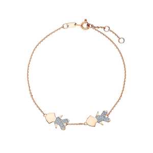 Золотой браслет с бриллиантами природными